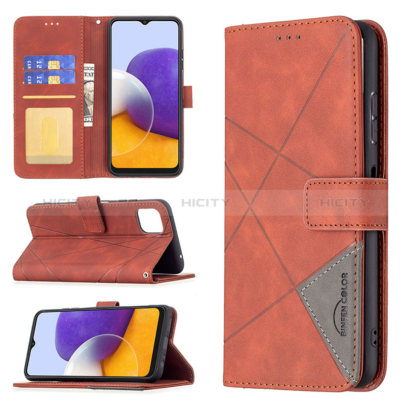 Coque Portefeuille Livre Cuir Etui Clapet B08F pour Samsung Galaxy A22s 5G Plus