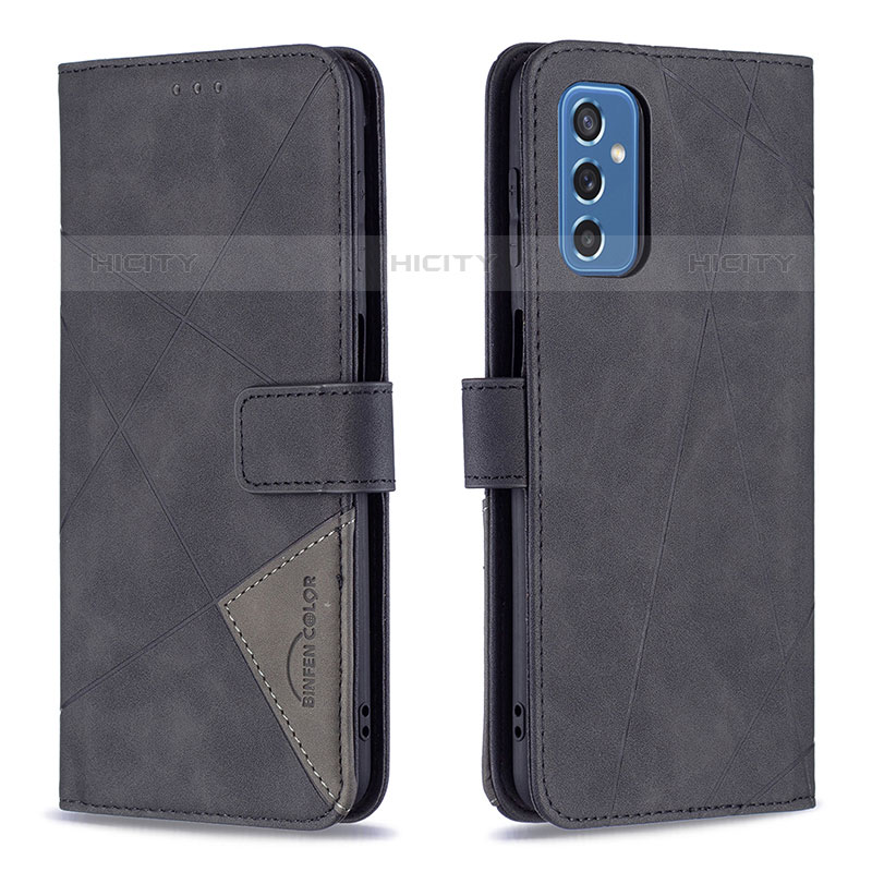 Coque Portefeuille Livre Cuir Etui Clapet B08F pour Samsung Galaxy M52 5G Noir Plus