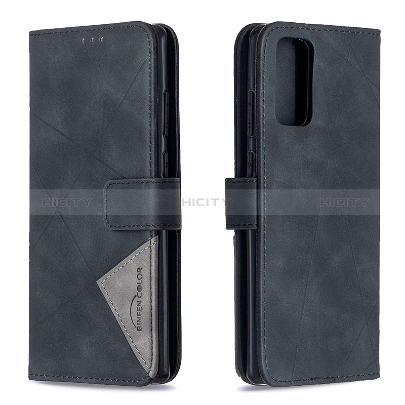 Coque Portefeuille Livre Cuir Etui Clapet B08F pour Samsung Galaxy Note 20 5G Noir Plus