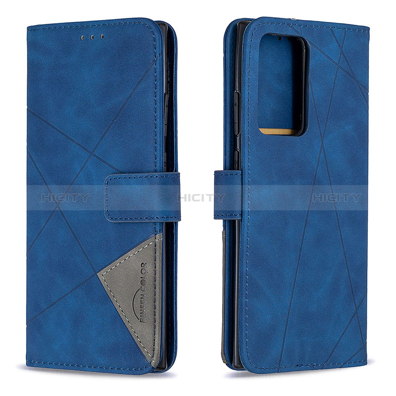 Coque Portefeuille Livre Cuir Etui Clapet B08F pour Samsung Galaxy Note 20 Ultra 5G Bleu Plus