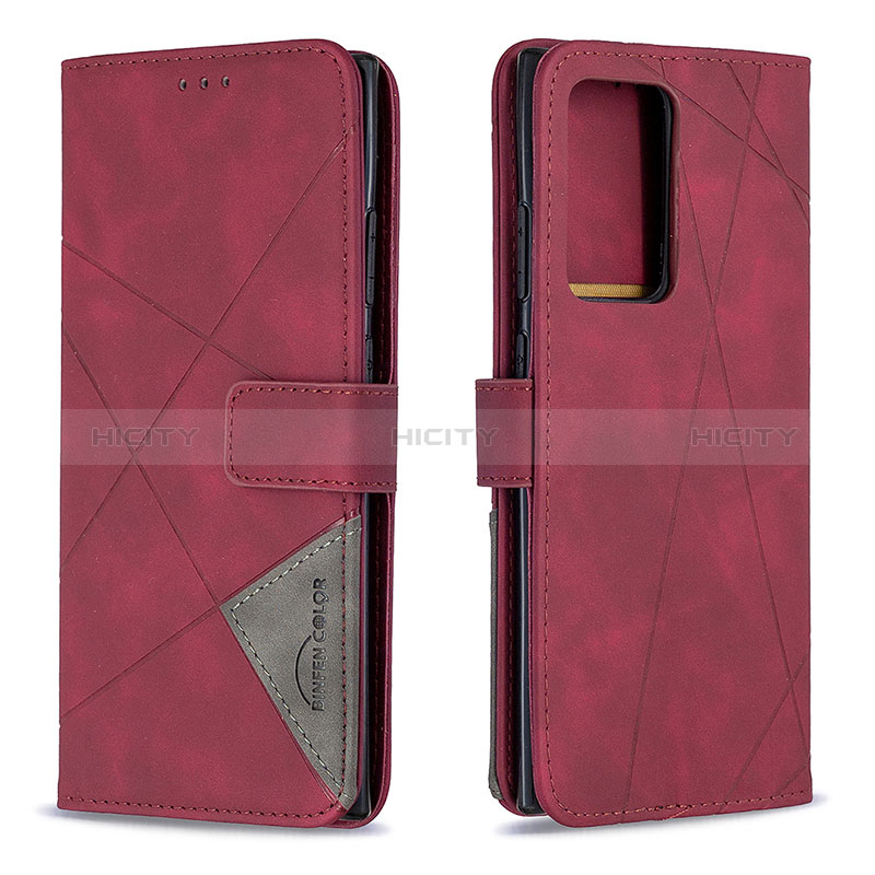 Coque Portefeuille Livre Cuir Etui Clapet B08F pour Samsung Galaxy Note 20 Ultra 5G Rouge Plus