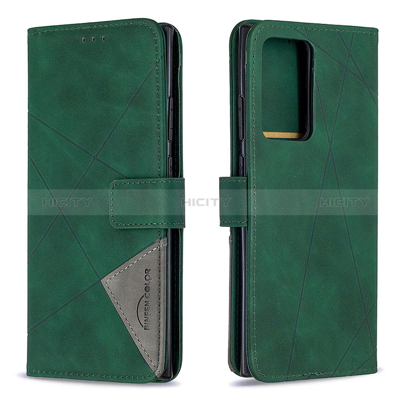 Coque Portefeuille Livre Cuir Etui Clapet B08F pour Samsung Galaxy Note 20 Ultra 5G Vert Plus