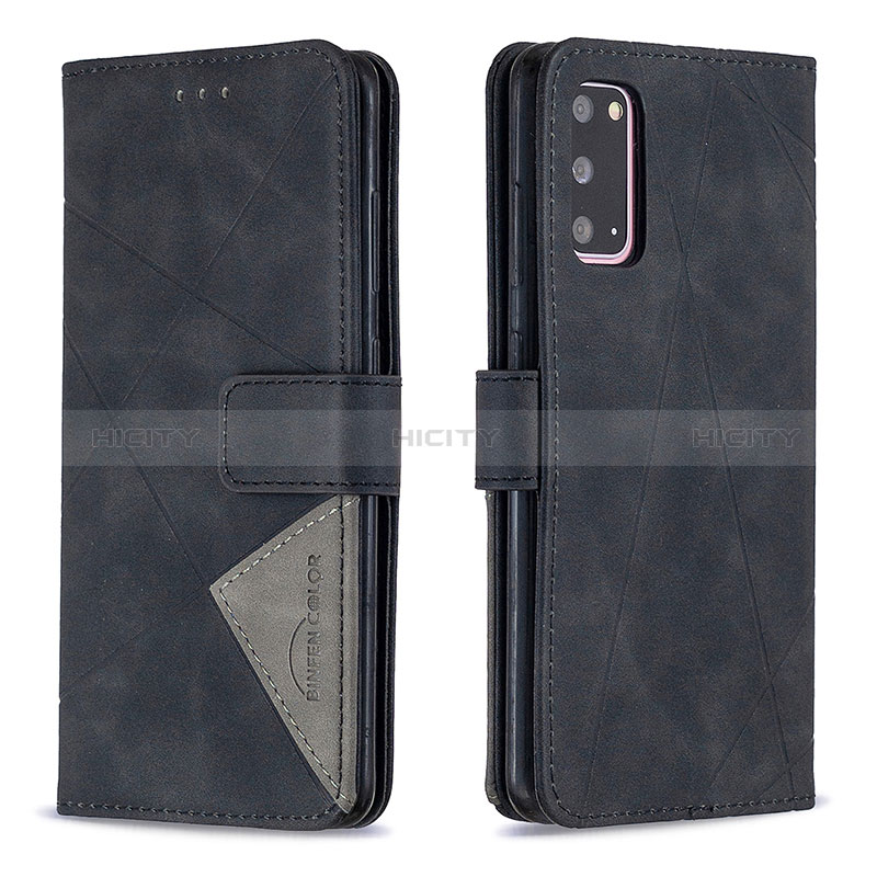 Coque Portefeuille Livre Cuir Etui Clapet B08F pour Samsung Galaxy S20 5G Noir Plus