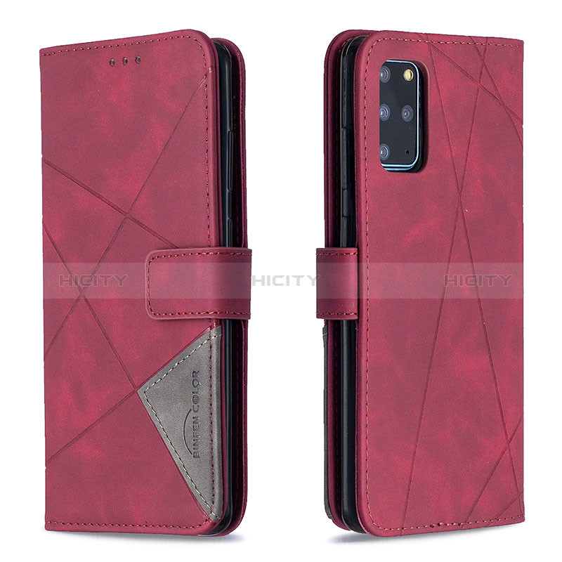 Coque Portefeuille Livre Cuir Etui Clapet B08F pour Samsung Galaxy S20 Plus 5G Rouge Plus