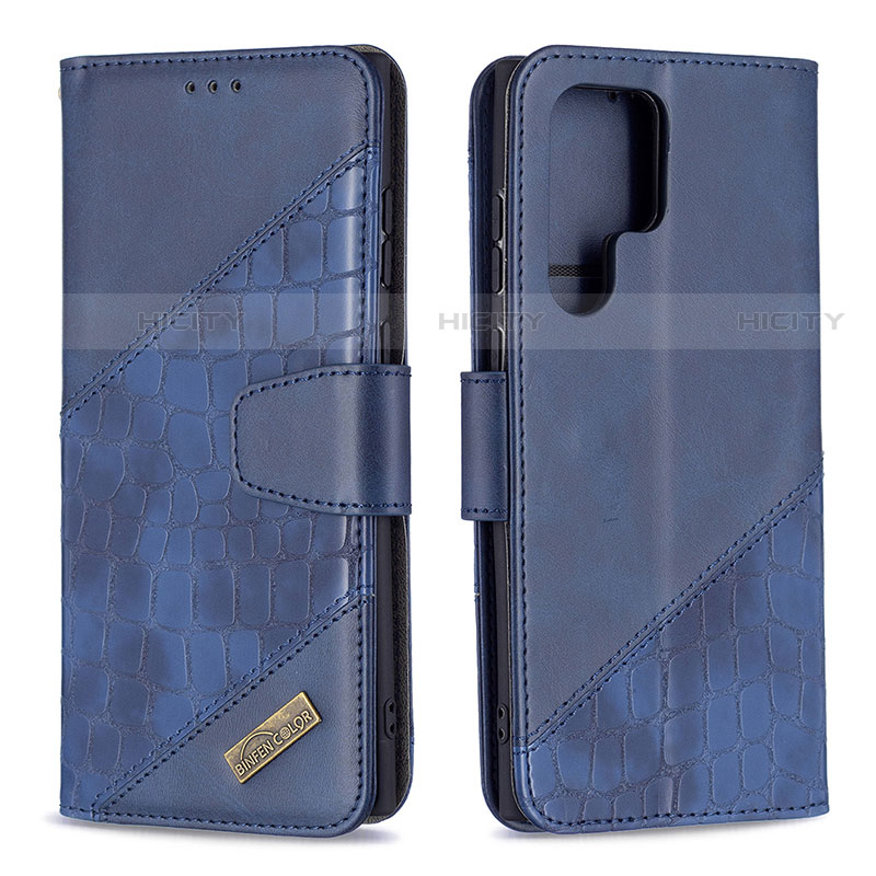 Coque Portefeuille Livre Cuir Etui Clapet B08F pour Samsung Galaxy S21 Ultra 5G Plus