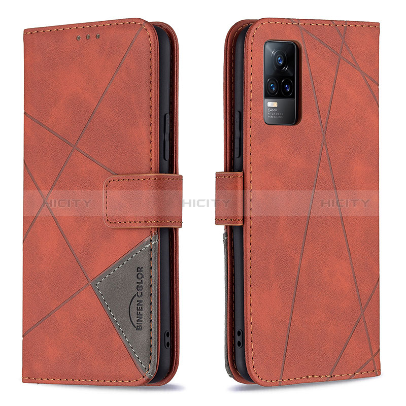 Coque Portefeuille Livre Cuir Etui Clapet B08F pour Vivo V21e 4G Plus