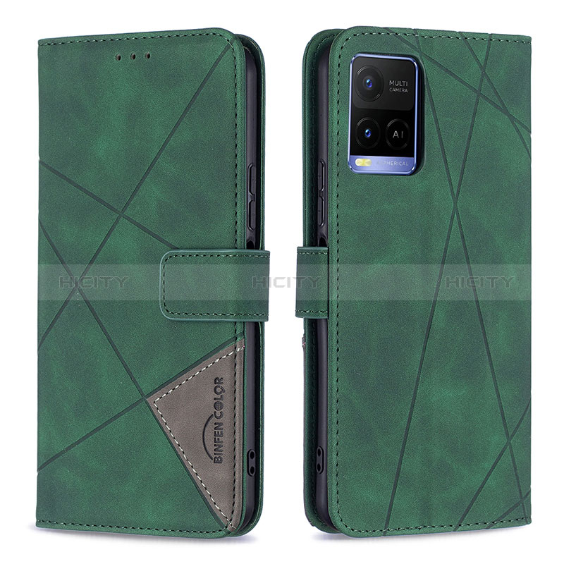 Coque Portefeuille Livre Cuir Etui Clapet B08F pour Vivo Y21 Plus