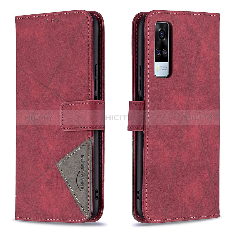 Coque Portefeuille Livre Cuir Etui Clapet B08F pour Vivo Y31 (2021) Plus