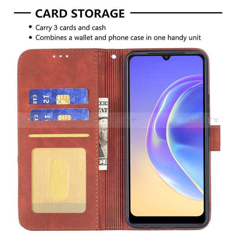 Coque Portefeuille Livre Cuir Etui Clapet B08F pour Vivo Y73 (2021) Plus