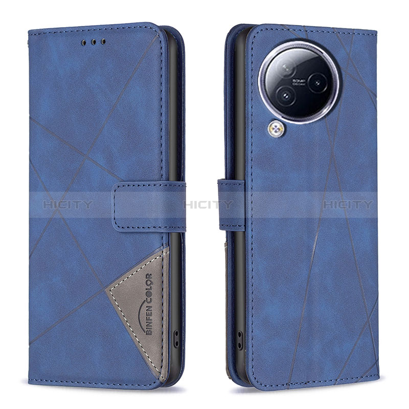 Coque Portefeuille Livre Cuir Etui Clapet B08F pour Xiaomi Civi 3 5G Bleu Plus