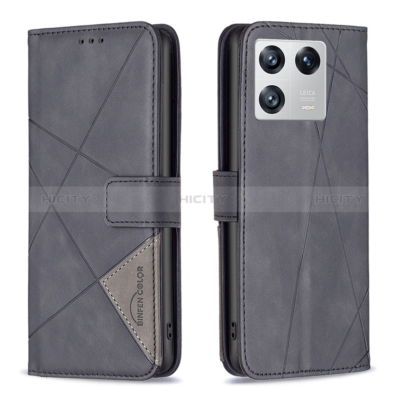 Coque Portefeuille Livre Cuir Etui Clapet B08F pour Xiaomi Mi 13 5G Noir Plus