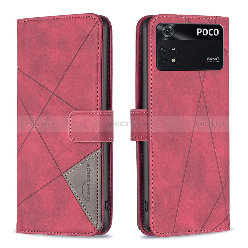 Coque Portefeuille Livre Cuir Etui Clapet B08F pour Xiaomi Poco M4 Pro 4G Plus