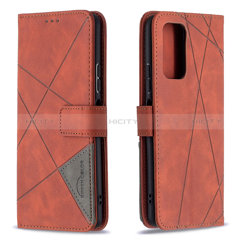 Coque Portefeuille Livre Cuir Etui Clapet B08F pour Xiaomi Redmi Note 10 Pro 4G Orange Plus