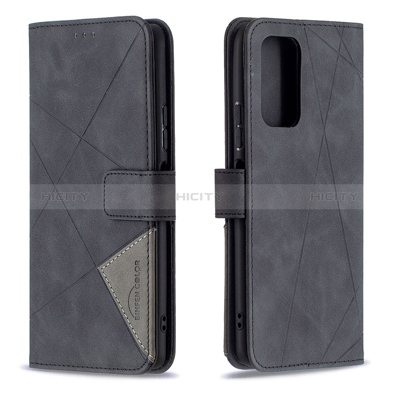 Coque Portefeuille Livre Cuir Etui Clapet B08F pour Xiaomi Redmi Note 10 Pro Max Noir Plus