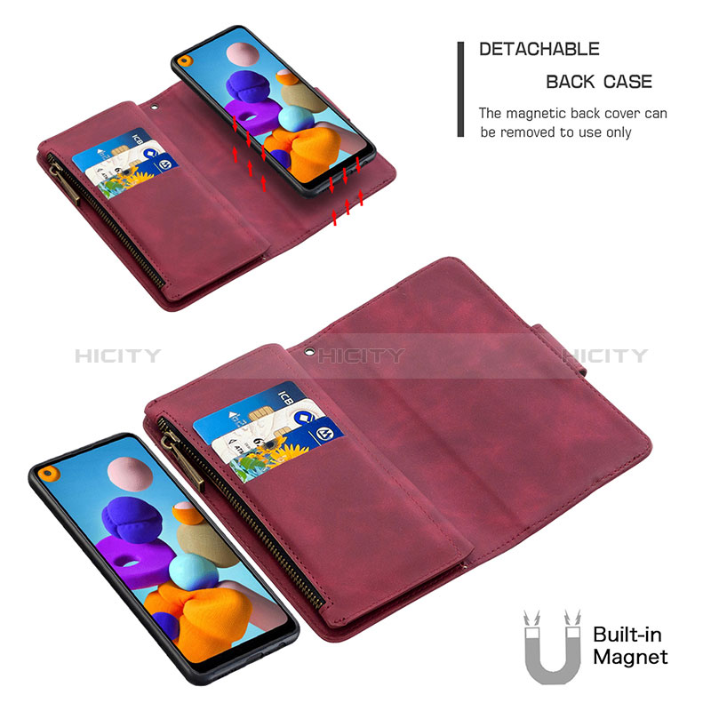 Coque Portefeuille Livre Cuir Etui Clapet B09F pour Samsung Galaxy A21 Plus