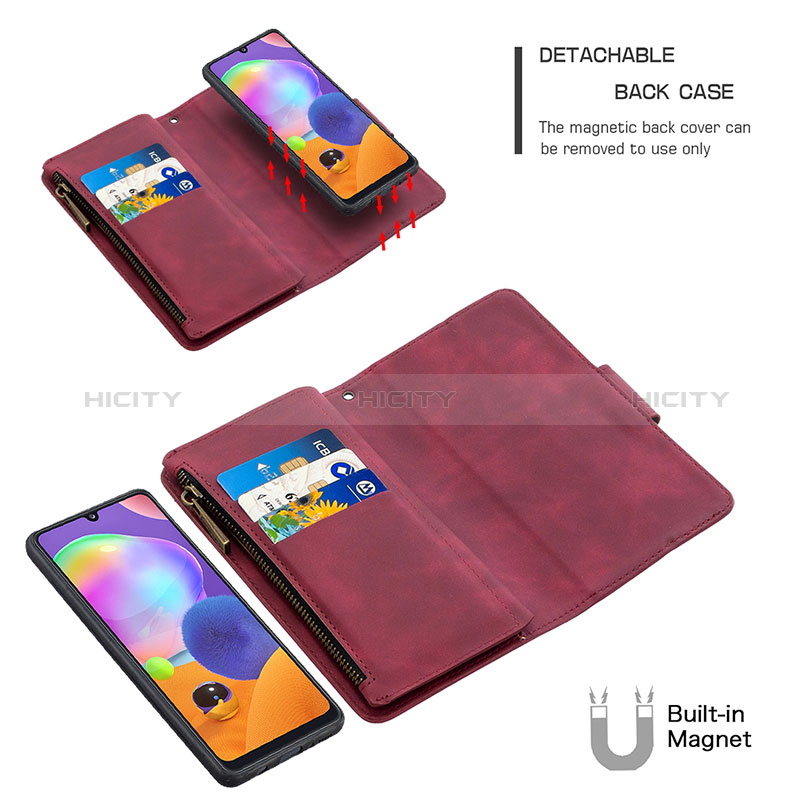 Coque Portefeuille Livre Cuir Etui Clapet B09F pour Samsung Galaxy A31 Plus