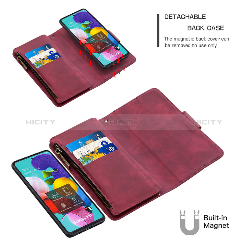 Coque Portefeuille Livre Cuir Etui Clapet B09F pour Samsung Galaxy A51 5G Plus