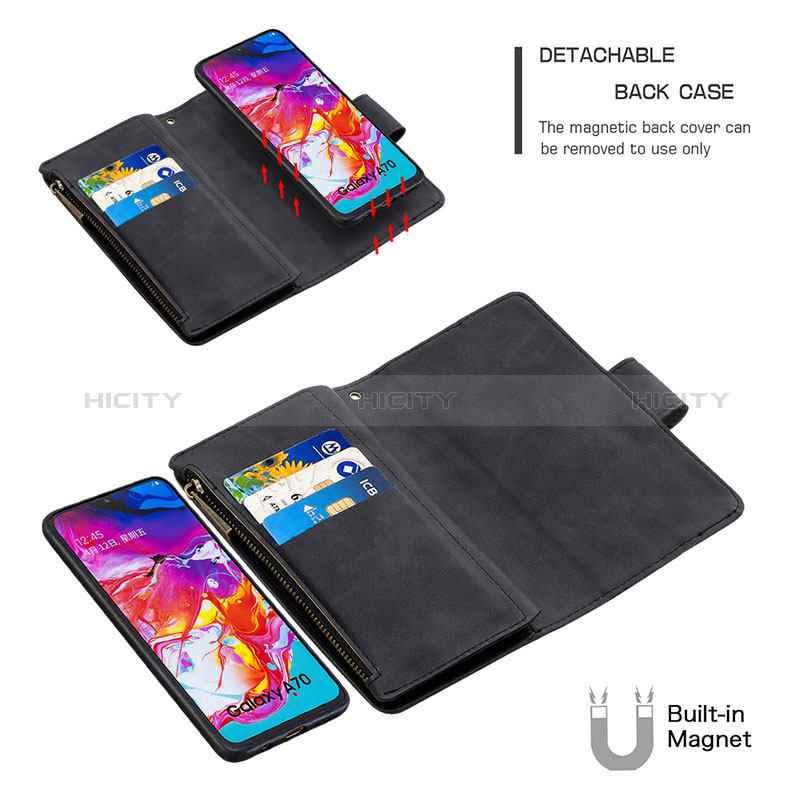 Coque Portefeuille Livre Cuir Etui Clapet B09F pour Samsung Galaxy A70S Plus