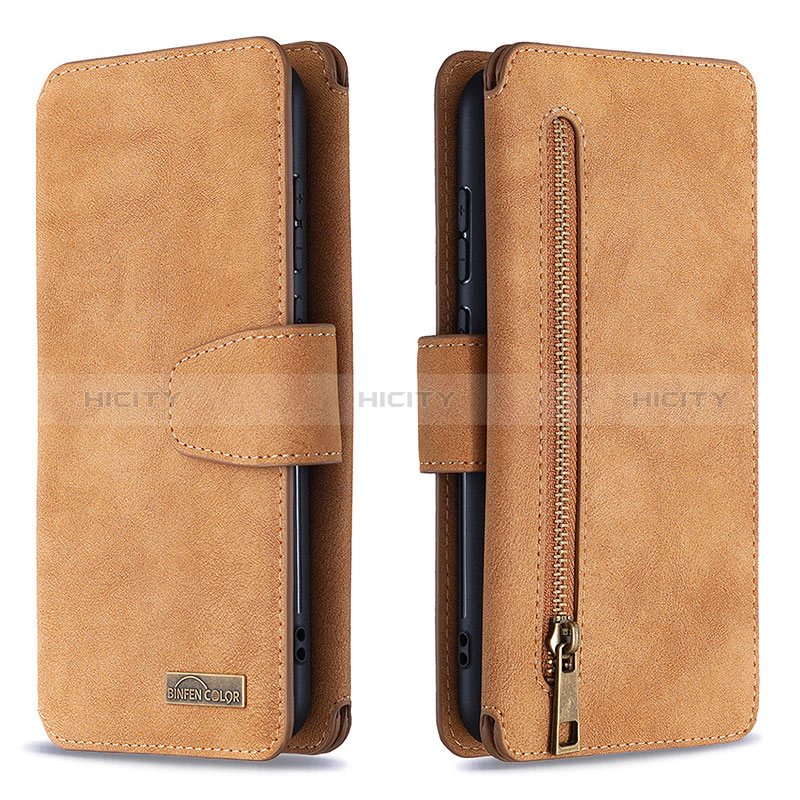 Coque Portefeuille Livre Cuir Etui Clapet B09F pour Samsung Galaxy M11 Marron Plus