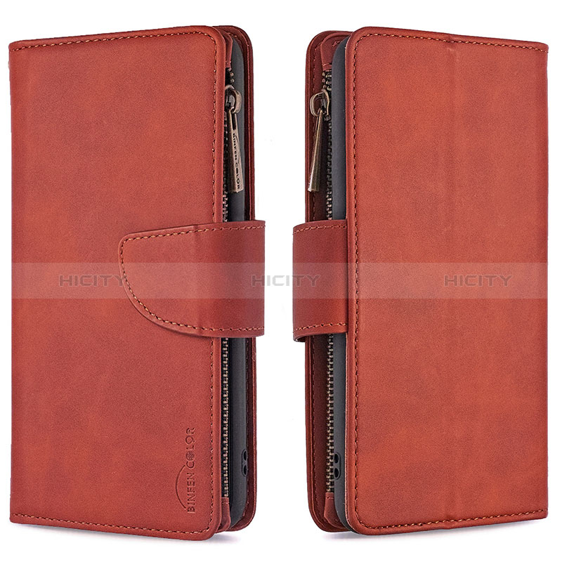 Coque Portefeuille Livre Cuir Etui Clapet B09F pour Samsung Galaxy Note 20 Ultra 5G Marron Plus