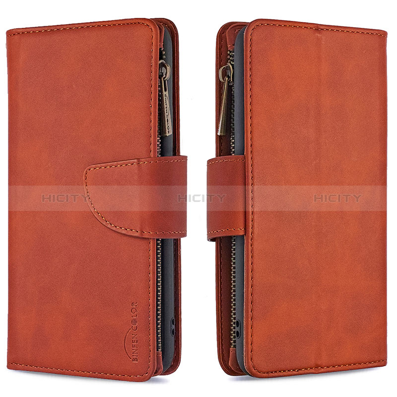 Coque Portefeuille Livre Cuir Etui Clapet B09F pour Samsung Galaxy S20 Plus Marron Plus