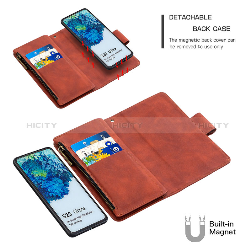 Coque Portefeuille Livre Cuir Etui Clapet B09F pour Samsung Galaxy S20 Ultra 5G Plus