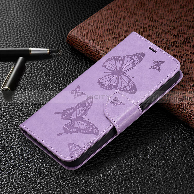 Coque Portefeuille Livre Cuir Etui Clapet B09F pour Xiaomi Redmi Note 13 Pro 5G Violet Clair Plus