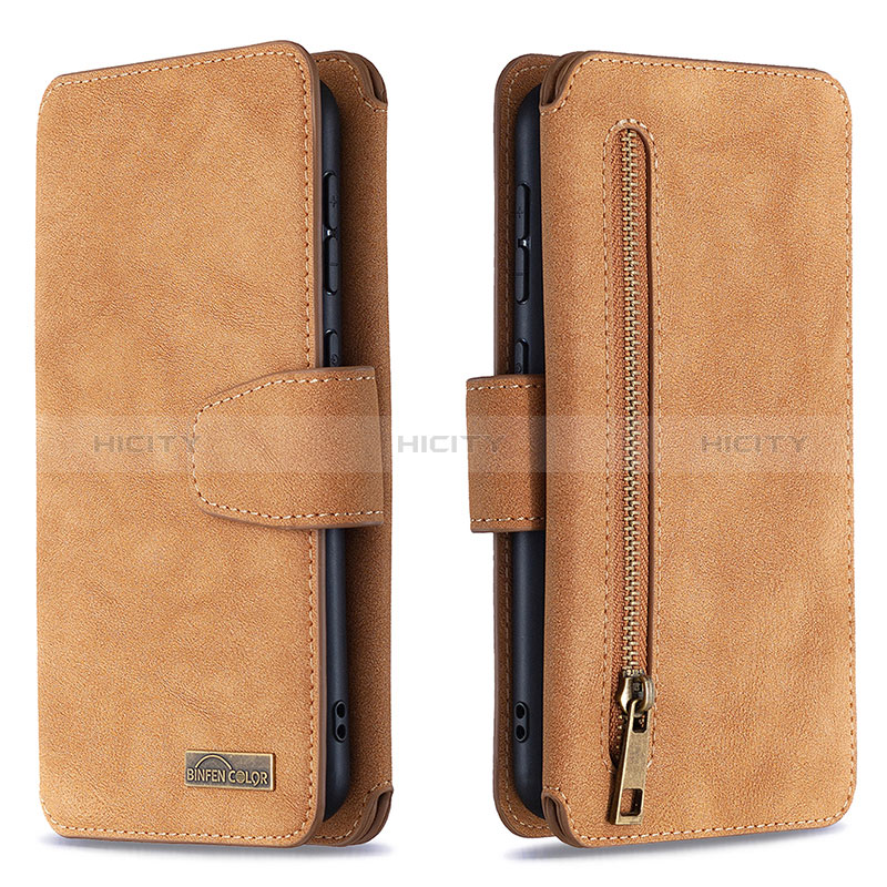 Coque Portefeuille Livre Cuir Etui Clapet B10F pour Samsung Galaxy A10 Marron Plus