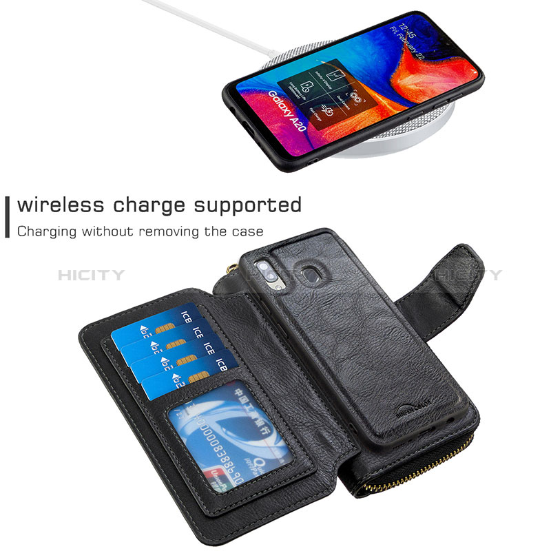 Coque Portefeuille Livre Cuir Etui Clapet B10F pour Samsung Galaxy A20 Plus