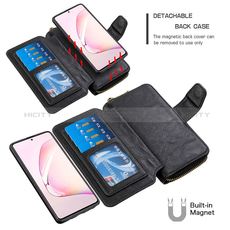 Coque Portefeuille Livre Cuir Etui Clapet B10F pour Samsung Galaxy Note 10 Lite Plus