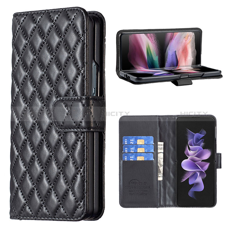 Coque Portefeuille Livre Cuir Etui Clapet B10F pour Samsung Galaxy Z Fold3 5G Plus