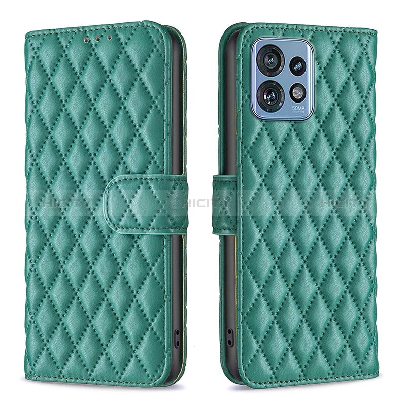 Coque Portefeuille Livre Cuir Etui Clapet B11F pour Motorola Moto Edge Plus (2023) 5G Vert Plus