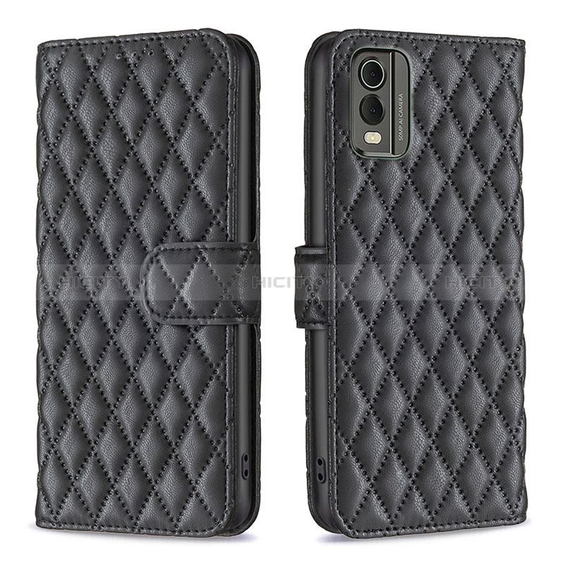 Coque Portefeuille Livre Cuir Etui Clapet B11F pour Nokia C32 Noir Plus