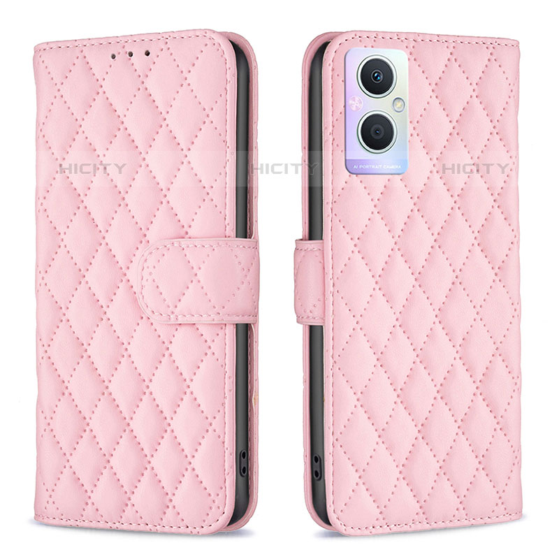 Coque Portefeuille Livre Cuir Etui Clapet B11F pour OnePlus Nord N20 5G Or Rose Plus