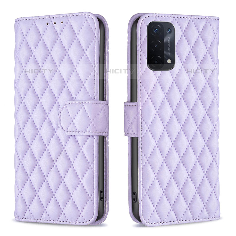 Coque Portefeuille Livre Cuir Etui Clapet B11F pour OnePlus Nord N200 5G Violet Plus