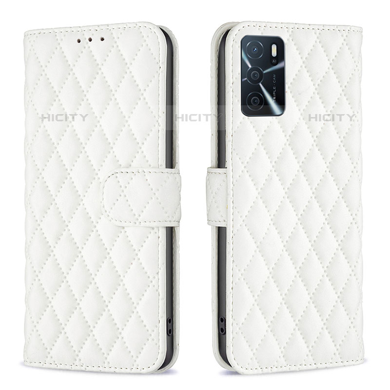 Coque Portefeuille Livre Cuir Etui Clapet B11F pour Oppo A16s Blanc Plus