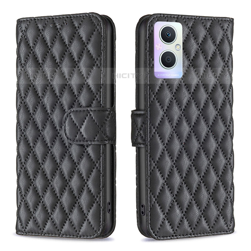 Coque Portefeuille Livre Cuir Etui Clapet B11F pour Oppo F21 Pro 5G Noir Plus