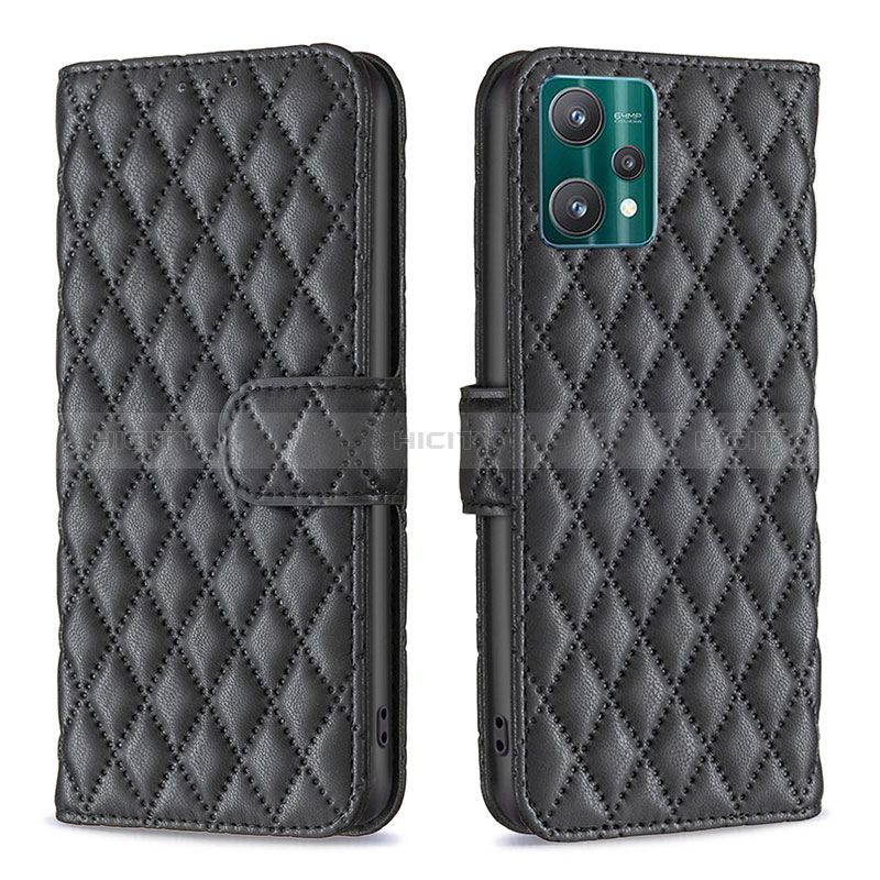 Coque Portefeuille Livre Cuir Etui Clapet B11F pour Realme 9 5G Noir Plus