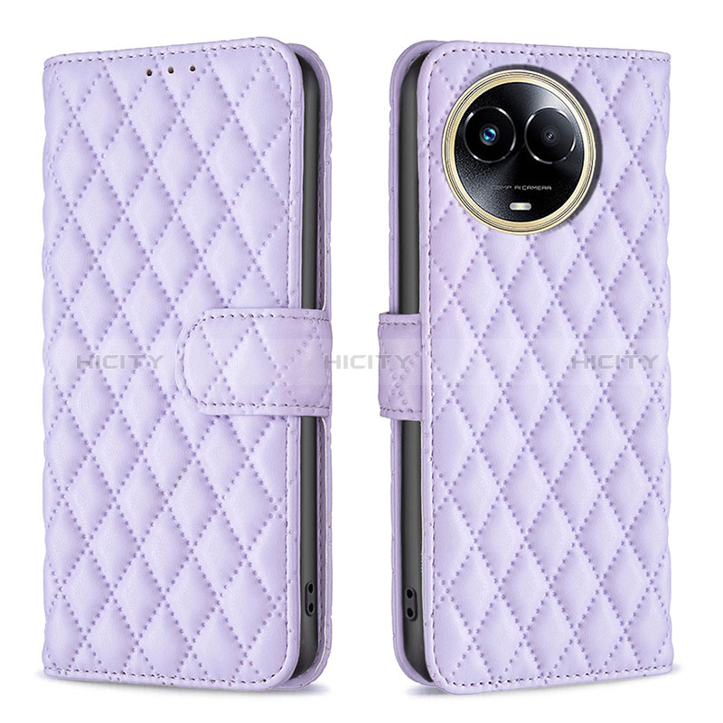 Coque Portefeuille Livre Cuir Etui Clapet B11F pour Realme V50 5G Violet Plus