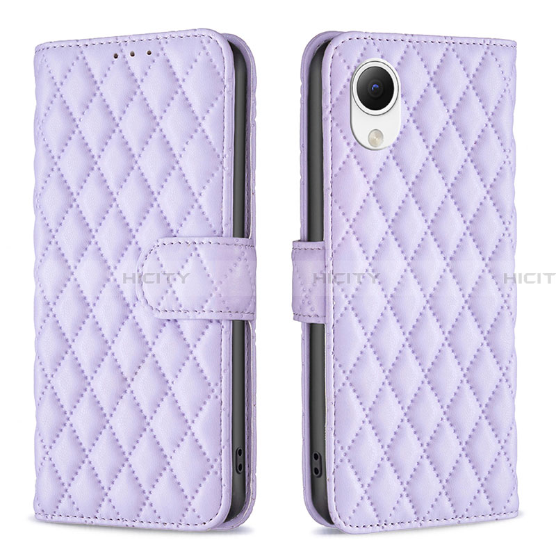 Coque Portefeuille Livre Cuir Etui Clapet B11F pour Samsung Galaxy A23 5G SC-56C Violet Plus