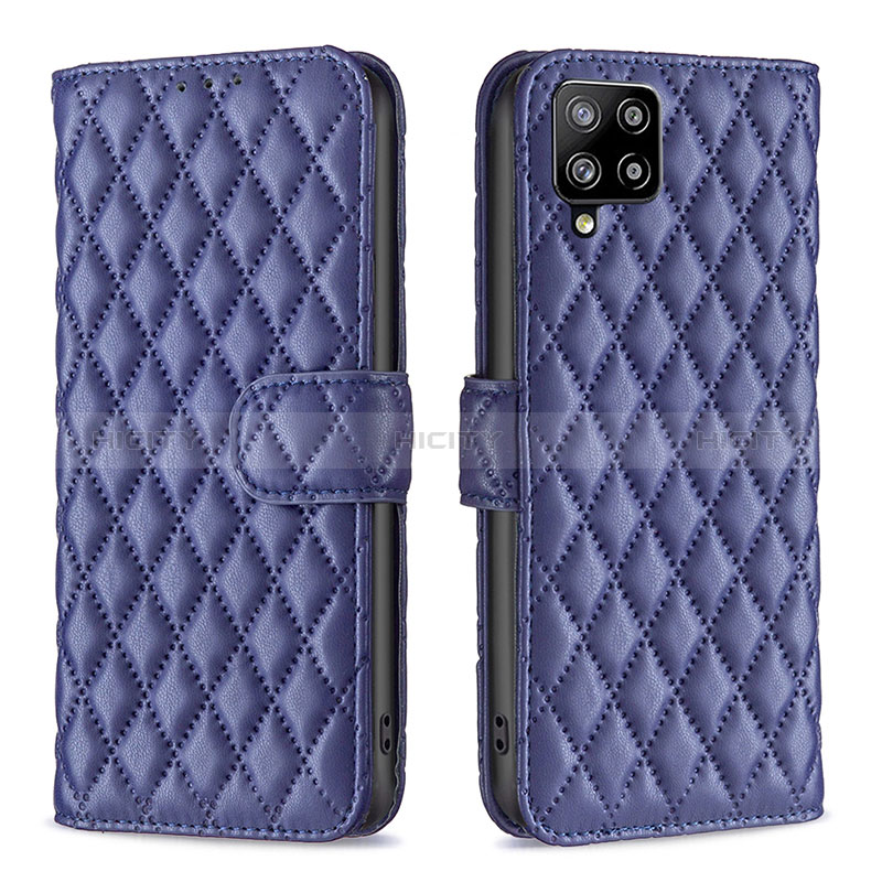 Coque Portefeuille Livre Cuir Etui Clapet B11F pour Samsung Galaxy A42 5G Bleu Plus