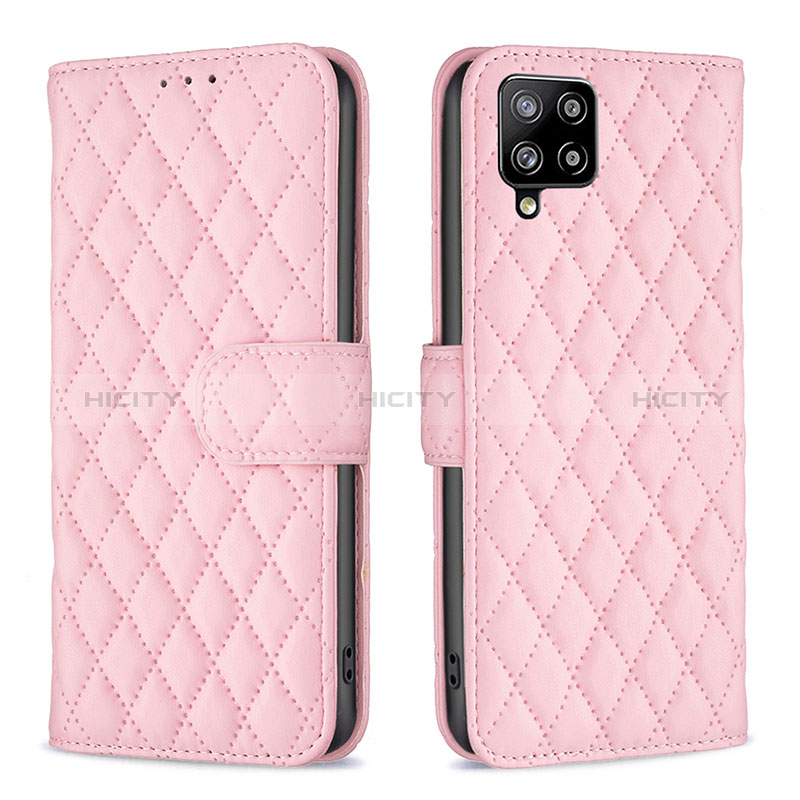 Coque Portefeuille Livre Cuir Etui Clapet B11F pour Samsung Galaxy A42 5G Or Rose Plus