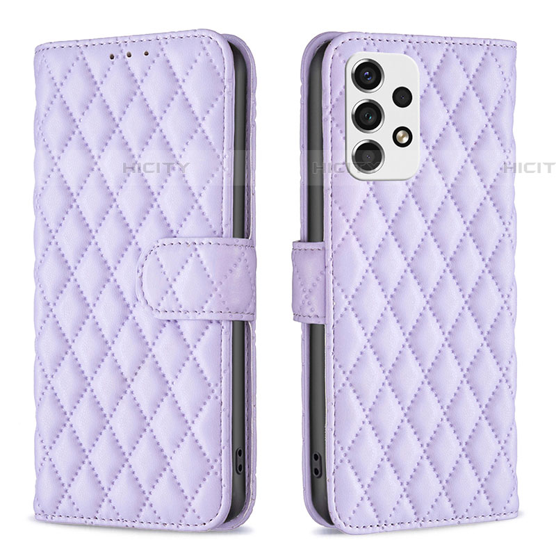 Coque Portefeuille Livre Cuir Etui Clapet B11F pour Samsung Galaxy A53 5G Violet Plus