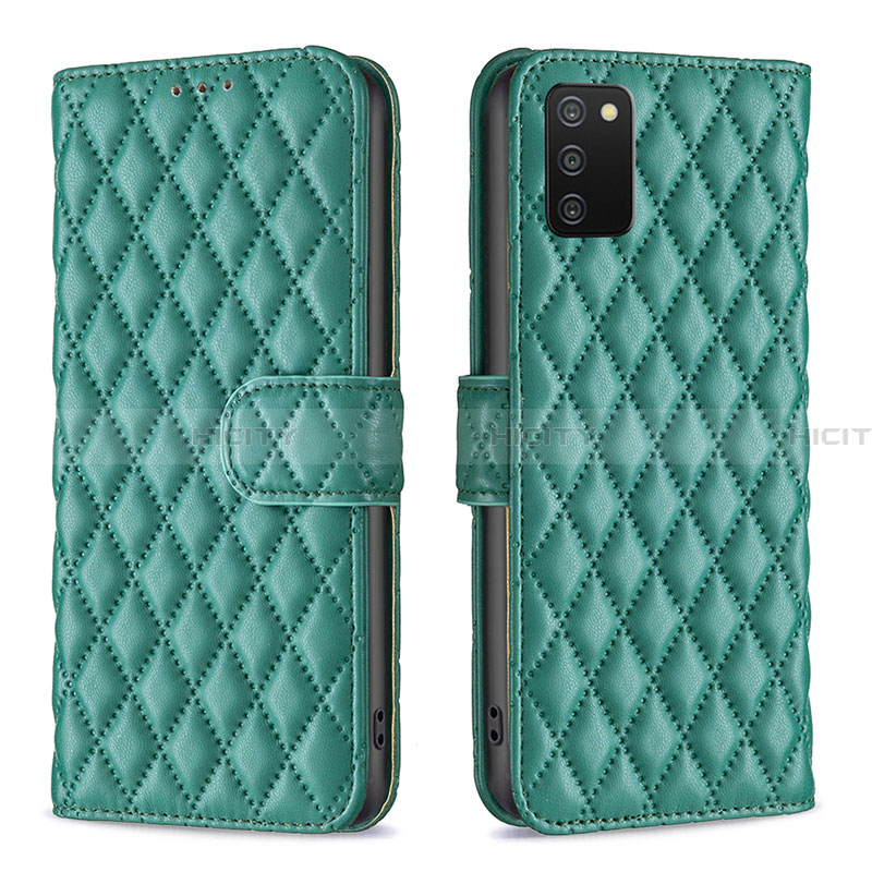 Coque Portefeuille Livre Cuir Etui Clapet B11F pour Samsung Galaxy F02S SM-E025F Vert Plus