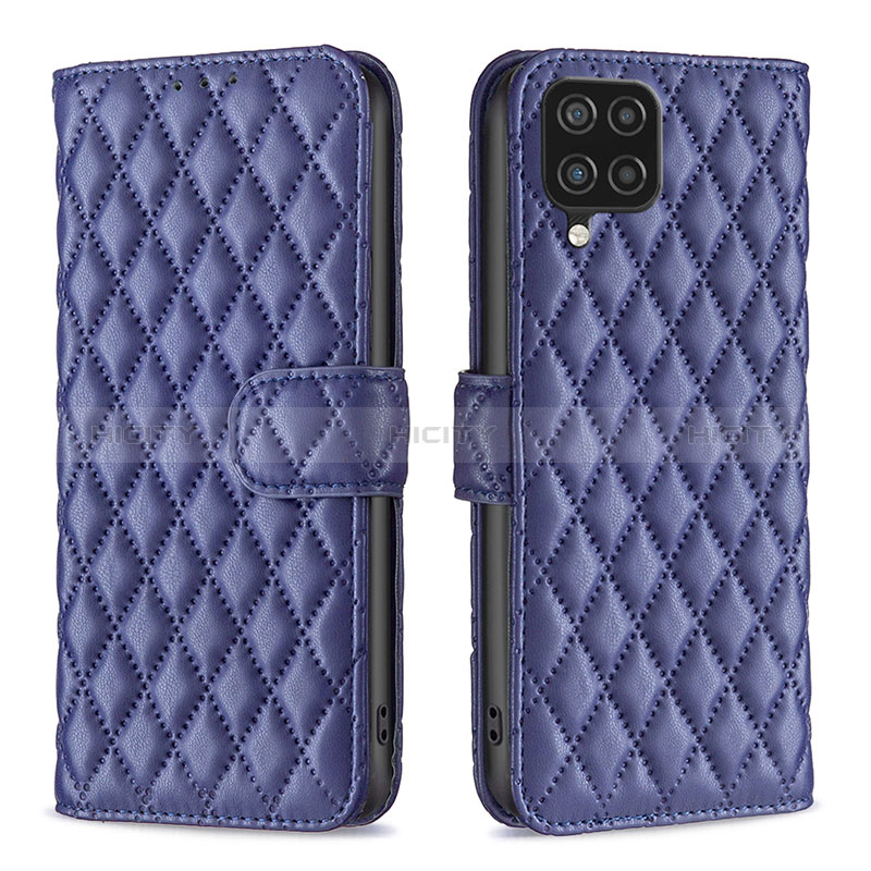 Coque Portefeuille Livre Cuir Etui Clapet B11F pour Samsung Galaxy M12 Bleu Plus