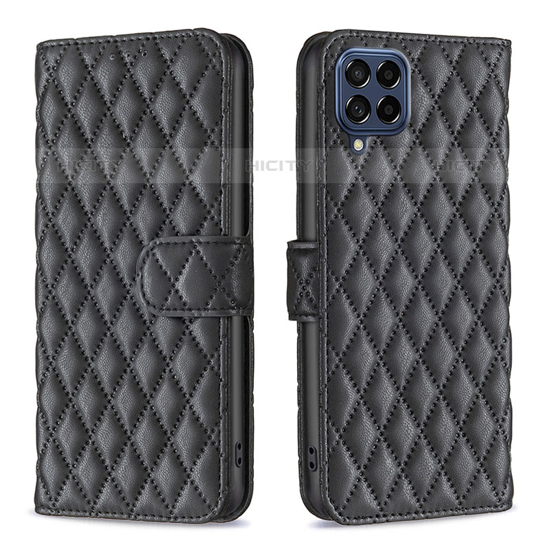 Coque Portefeuille Livre Cuir Etui Clapet B11F pour Samsung Galaxy M53 5G Noir Plus