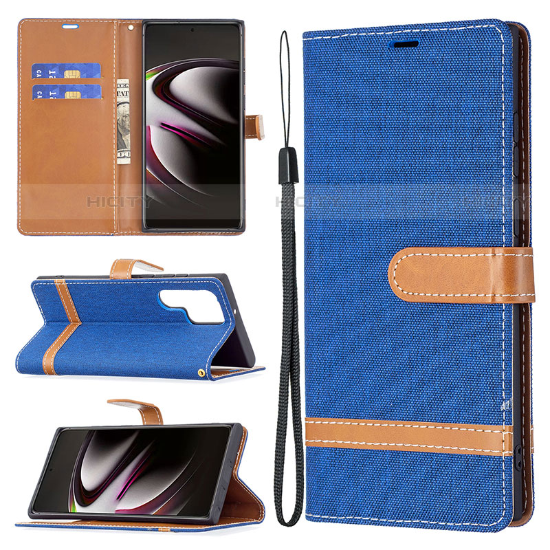 Coque Portefeuille Livre Cuir Etui Clapet B11F pour Samsung Galaxy S22 Ultra 5G Plus