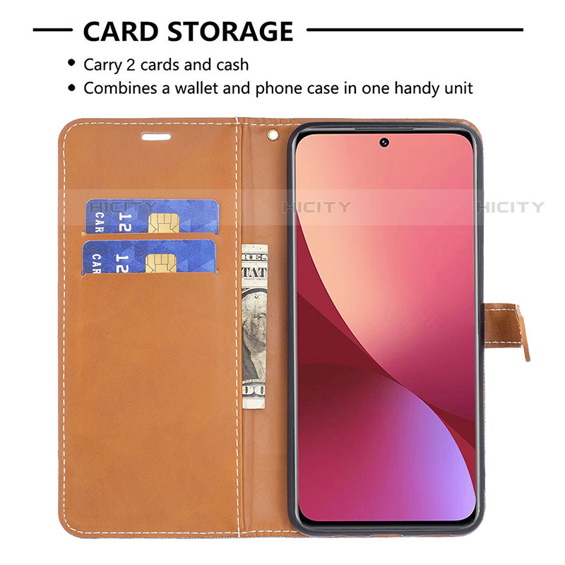 Coque Portefeuille Livre Cuir Etui Clapet B11F pour Xiaomi Mi 12S 5G Plus