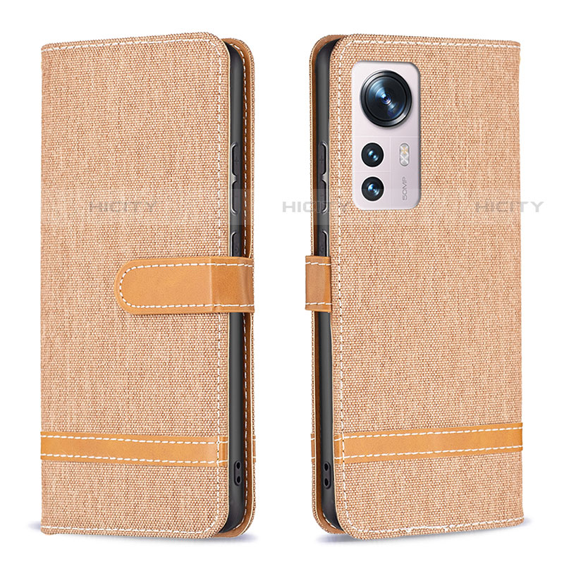 Coque Portefeuille Livre Cuir Etui Clapet B11F pour Xiaomi Mi 12S Pro 5G Or Plus