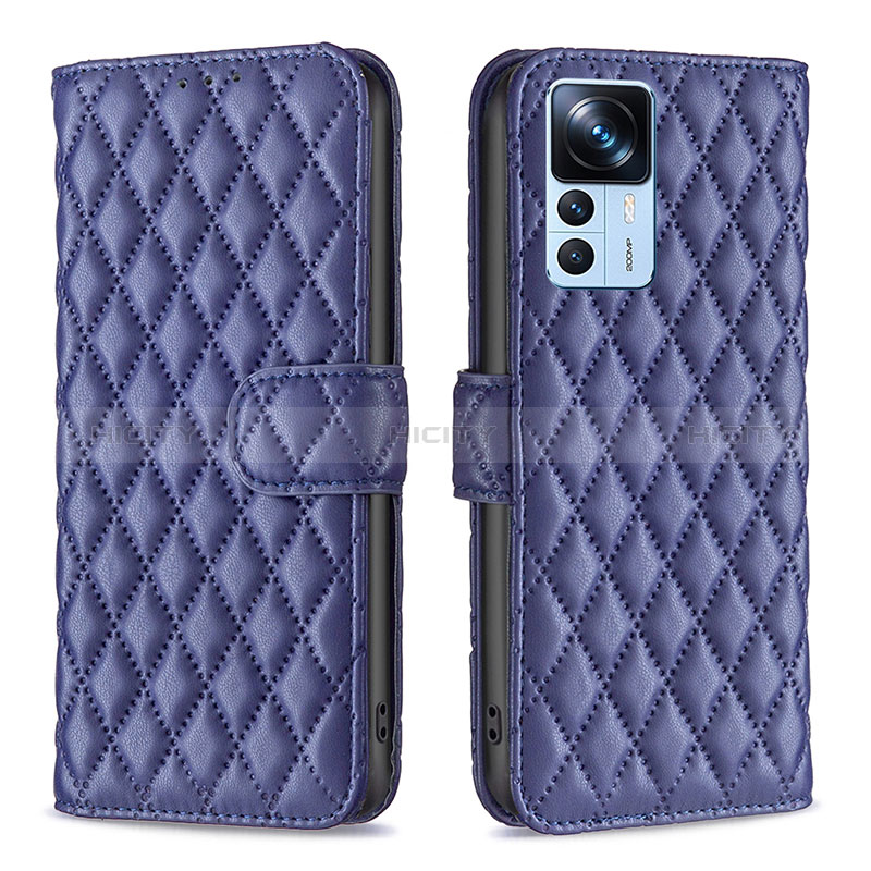 Coque Portefeuille Livre Cuir Etui Clapet B11F pour Xiaomi Mi 12T 5G Bleu Plus